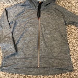 Zella xl gray zip up sweater